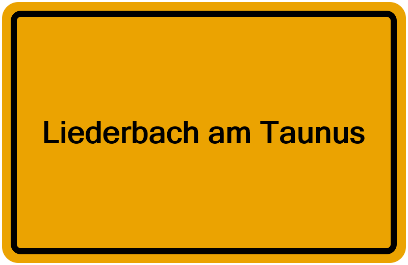 Handelsregisterauszug Liederbach am Taunus